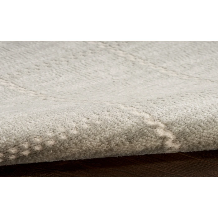 Nourison Serenity Home Light Grey SRH05 3 ft. 11 in. X 5 ft. 11 in. Rectangle Rug