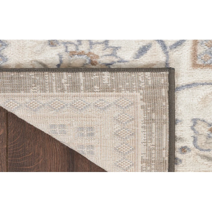 Nourison Serenity Home Ivory Grey Blue SRH02 3 ft. 11 in. X 5 ft. 11 in. Rectangle Rug