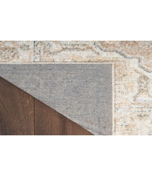 Nourison Astra Machine Washable Beige ASW12 2 ft. X 6 ft. Rectangle Rug