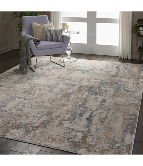 Nourison Rustic Textures Area Rug RUS06-Beige/Grey