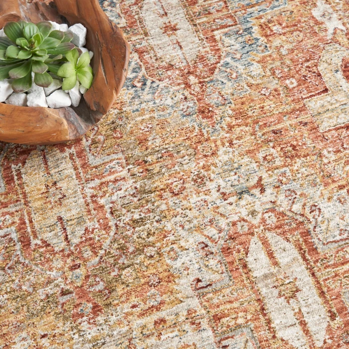 Nourison Sahar Rust SHR01 4 ft. X 6 ft. Rect. Rug