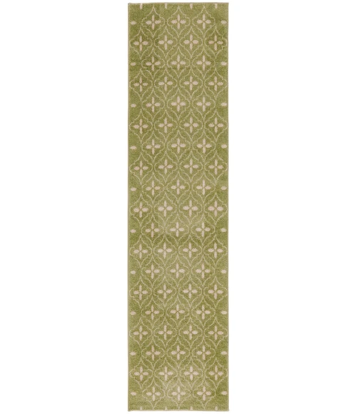 Nourison Home Nourison Essentials Green Ivory NRE04 2 ft. 2 in. X 7 ft. 6 in. Rectangle Rug