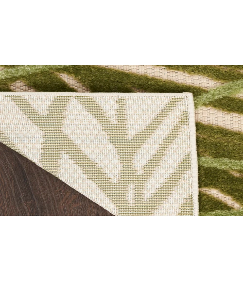 Nourison Aloha Ivory Green ALH41 5 ft. 3 in. X 7 ft. 5 in. Rectangle Rug