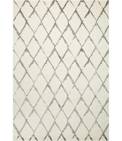 Nourison Twilight Area Rug TWI15 Ivory/Grey 5'6" x 8'