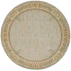 Nourison Home Ashton House Blue AS03 5ft.6in. x Round Round Rug