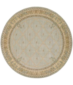 Nourison Home Ashton House Blue AS03 5ft.6in. x Round Round Rug