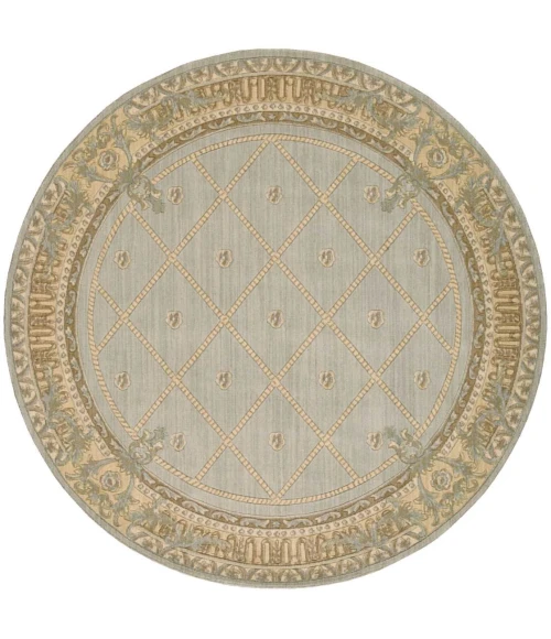 Nourison Home Ashton House Blue AS03 5ft.6in. x Round Round Rug