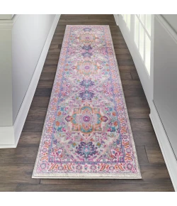 Nourison Home Passion PSN20 Light Grey Pink 2 ft. 2 in. X 10 ft. Area Rug
