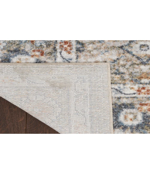 Nourison Astra Machine Washable Gold Grey ASW16 5 ft. 3 in. X 7 ft. Rectangle Rug