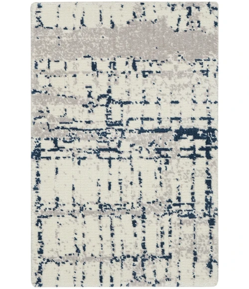 Nourison Twilight Area Rug TWI10 Ivory/Navy 2' x 3'
