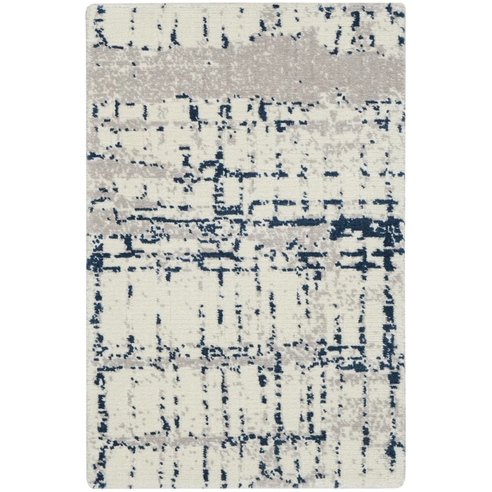 Nourison Twilight Area Rug TWI10 Ivory/Navy 2' x 3'