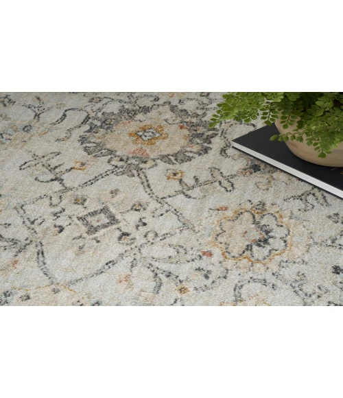 Nourison Oushak Home Grey OUS01 4 ft. 1 in. X 5 ft. 11 in. Rectangle Rug