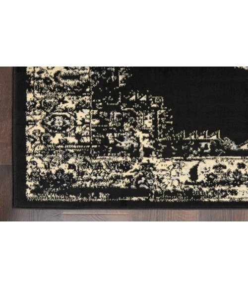 Nourison Grafix Black GRF14 2 ft. X 6 ft. Rectangle Rug