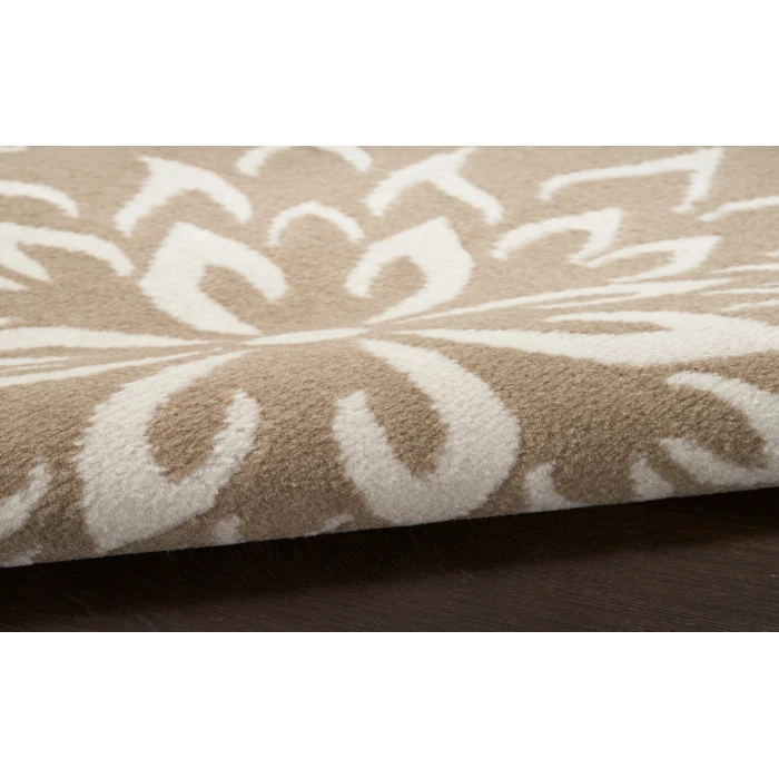 Nourison Jubilant Taupe JUB06 6 ft. X 9 ft. Rectangle Rug