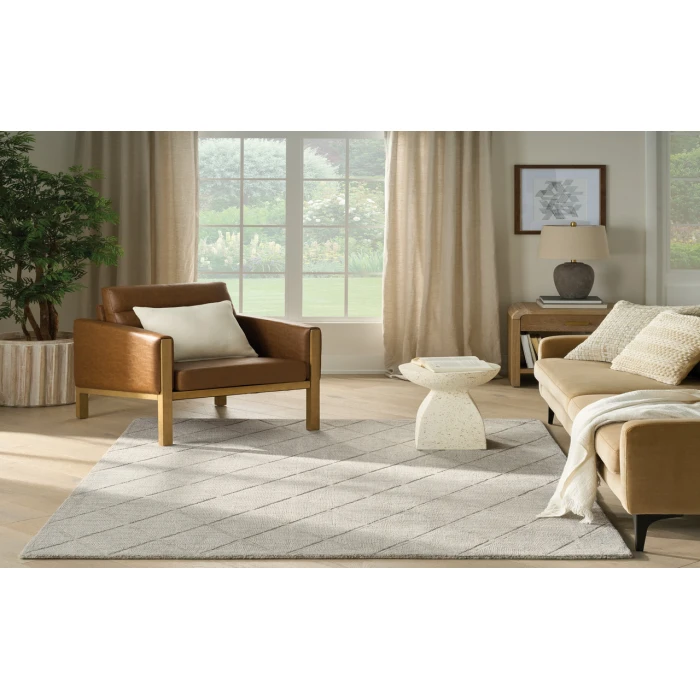 Nourison Wool Haven Grey WOH01 5 ft. 3 in. X 7 ft. 3 in. Rectangle Rug