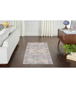 Nourison Home New Concept Washables SR104 Blue Multicolor 2 ft. 2 in. X 12 ft. Area Rug
