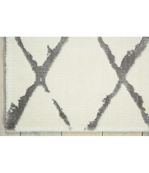 Nourison Twilight Area Rug TWI15 Ivory/Grey 5'6" x 8'