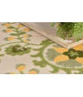 Nourison Aloha Ivory Green ALH17 5 ft. 3 in. Round Rug