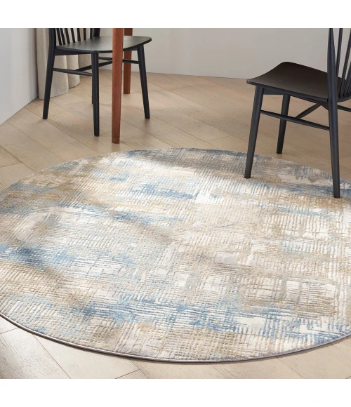 Calvin Klein Rush Area Rug CK951 Blue/Beige
