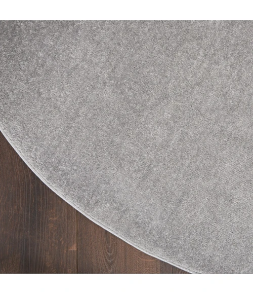 Nourison Essentials Silver Grey Area Rug NRE01-Silver Grey