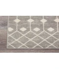 Nourison Grafix Grey GRF37 2 ft. X 6 ft. Rectangle Rug