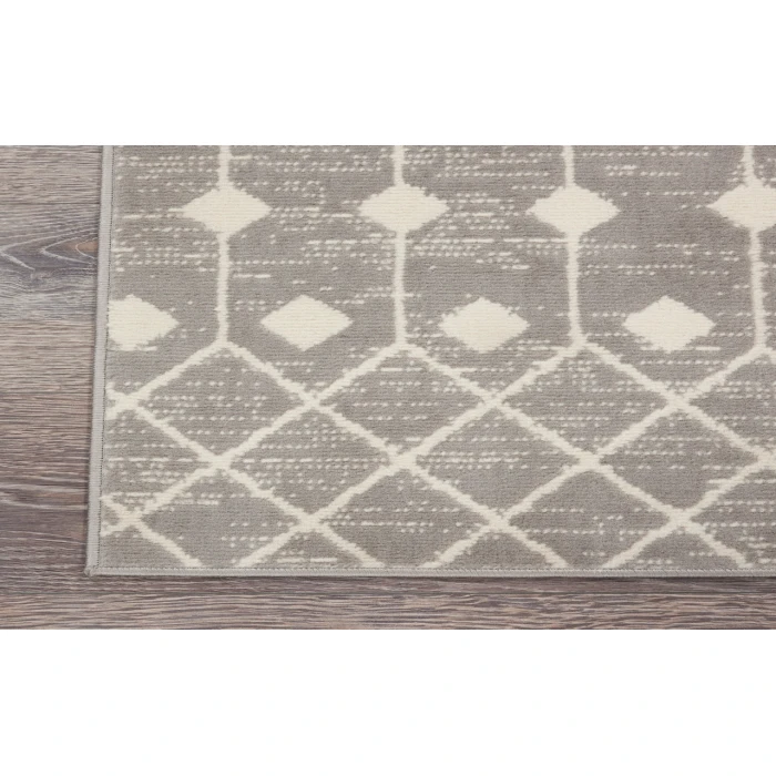 Nourison Grafix Grey GRF37 2 ft. X 6 ft. Rectangle Rug