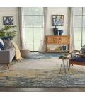 Nourison Twilight Area Rug TWI22 Navy Gold 12' x 15'