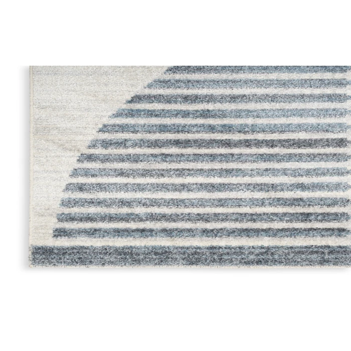Nourison Astra Machine Washable Ivory Blue ASW03 2 ft. X 6 ft. Rectangle Rug