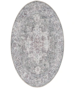 Nourison Home New Concept Washables SR101 Ivory Grey 7 ft. 10 in. Round Area Rug