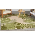 Nourison Aloha Ivory Green ALH40 5 ft. 3 in. X 7 ft. 5 in. Rectangle Rug