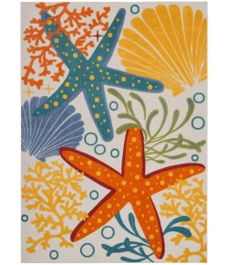 Nourison Home Aloha ALH24 Multicolor 7 ft. X 10 ft. Area Rug