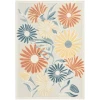 Nourison Home Aloha ALH33 Ivory Rose 5 ft. 3 in. X 7 ft. 5 in. Area Rug