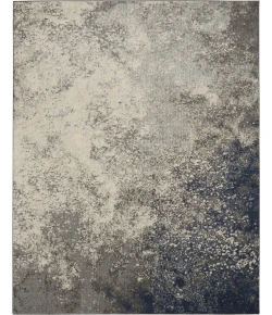 Nourison Home Passion PSN10 Charcoal Ivory 6 ft. 7 in. X 9 ft. 6 in. Area Rug