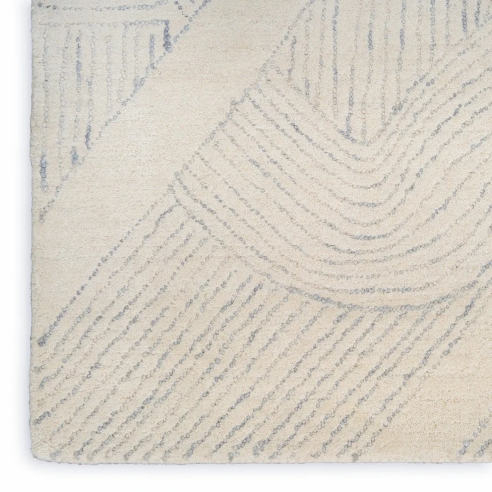 DKNY Pure Patterns Ivory Grey PRN01 8 ft. Rect. Rug