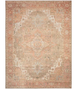 Nourison Home Vintage Washables VWS07 Coral Taupe 9 ft. 10 in. X 13 ft. 2 in. Area Rug
