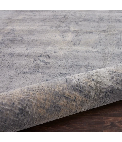 Nourison Rustic Textures Area Rug RUS06 Grey/Beige 7'10" Round