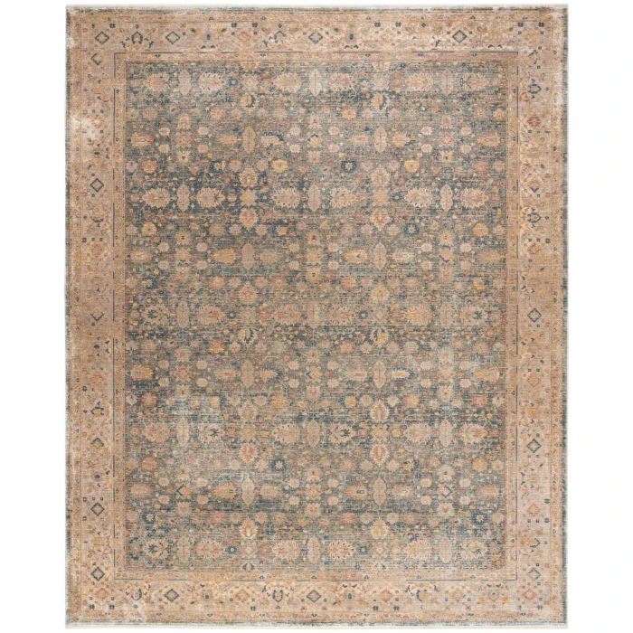 Nourison Luxurious Ivory Blue LRS03 8 ft. X 10 ft. Rect. Rug