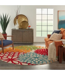 Nourison Home Aloha ALH05 Green 7 ft. 10 in. Round Area Rug