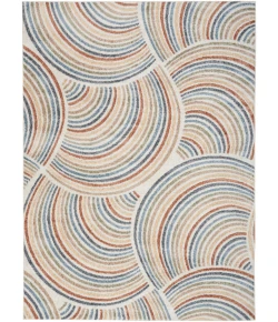 Nourison Home Astra Machine Washable ASW08 Ivory Multicolor 6 ft. 7 in. X 9 ft. Area Rug