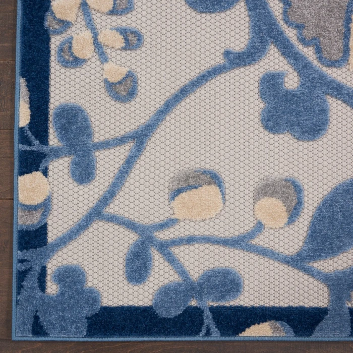 Nourison Aloha Area Rug ALH17-Blue/Grey