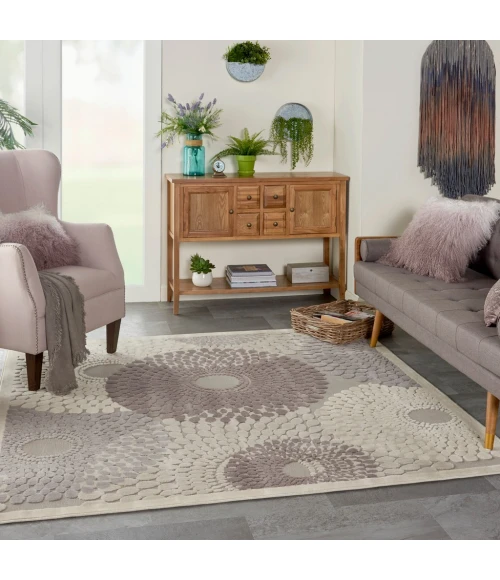 Nourison Graphic Illusions Square Area Rug GIL04-Grey