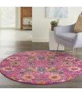 Nourison Passion Area Rug PSN01 Fuchsia 4' Round