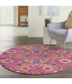 Nourison Home Passion PSN01 Fuchsia 4 ft. Round Area Rug