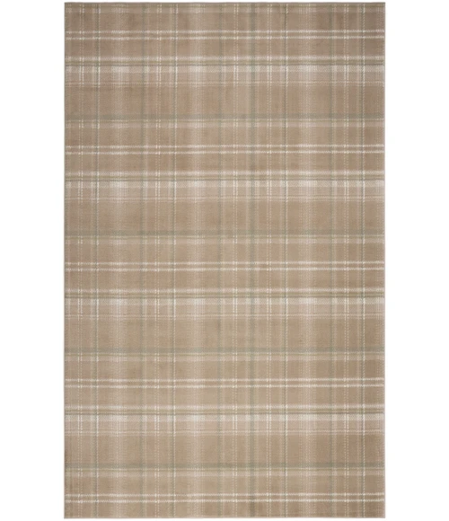 Nourison Grafix Taupe GRF03 7 ft. 10 in. X 9 ft. 10 in. Rectangle Rug