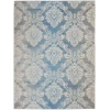 Nourison Home Elation ETN03 Ivory Blue 4 ft. X 6 ft. Area Rug