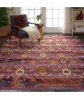 Nourison Vintage Kashan Area Rug VKA03-Red/Multicolor
