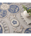 Nourison Aloha Area Rug ALH30 Blue/Grey