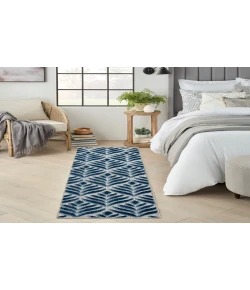 Nourison Home Aloha ALH35 Blue 2 ft. X 6 ft. Area Rug