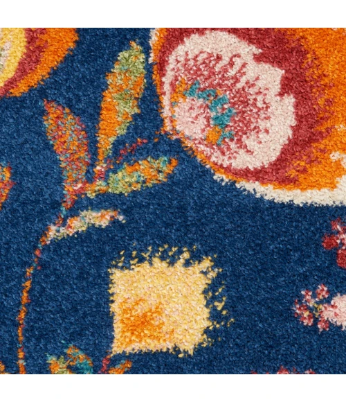 Nourison Allur Area Rug ALR08-Navy Multicolor