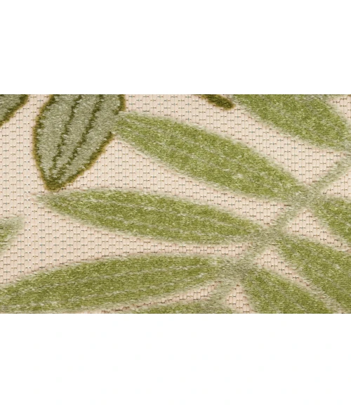 Nourison Aloha Ivory Green ALH18 2 ft. X 6 ft. Rectangle Rug